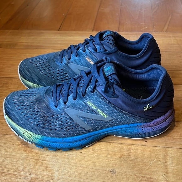 New Balance Shoes - New Balance 860v10 NYC Marathon Outerspace/Thunder/Lapis Blue Women’s 11